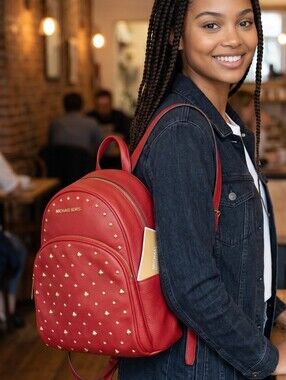 dalia large leather backpack Dahlia with its large capacity and well thought out details for comfort Michael Kors Dalia Leather Backpack
